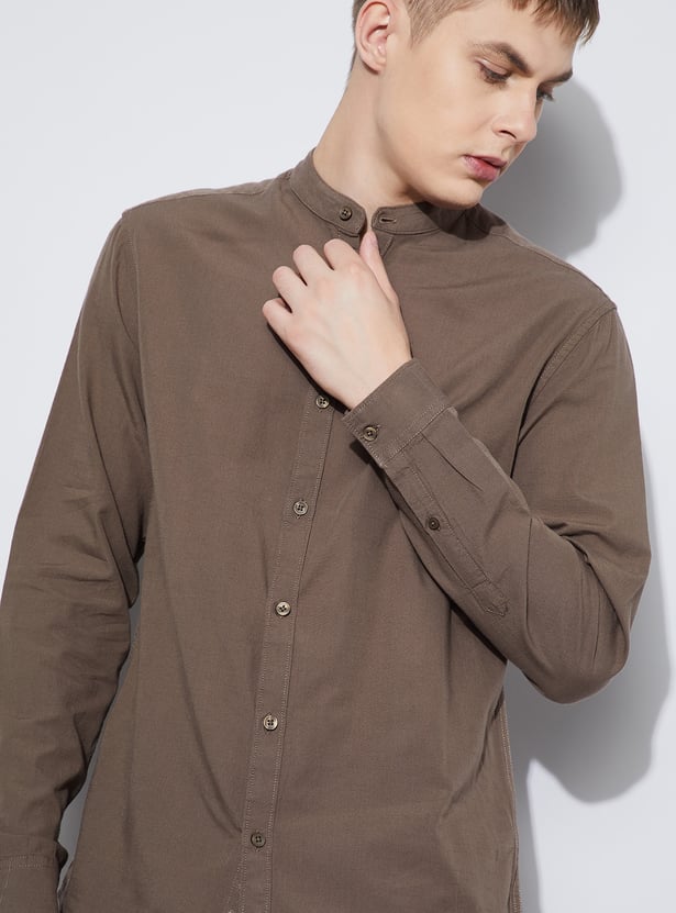 FAME FOREVER Solid Regular Fit Shirt