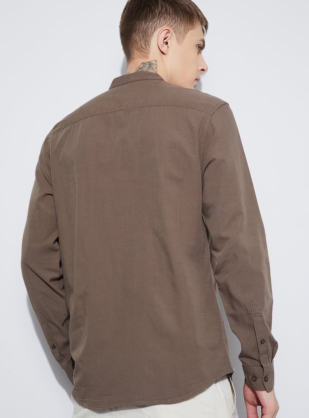 FAME FOREVER Solid Regular Fit Shirt