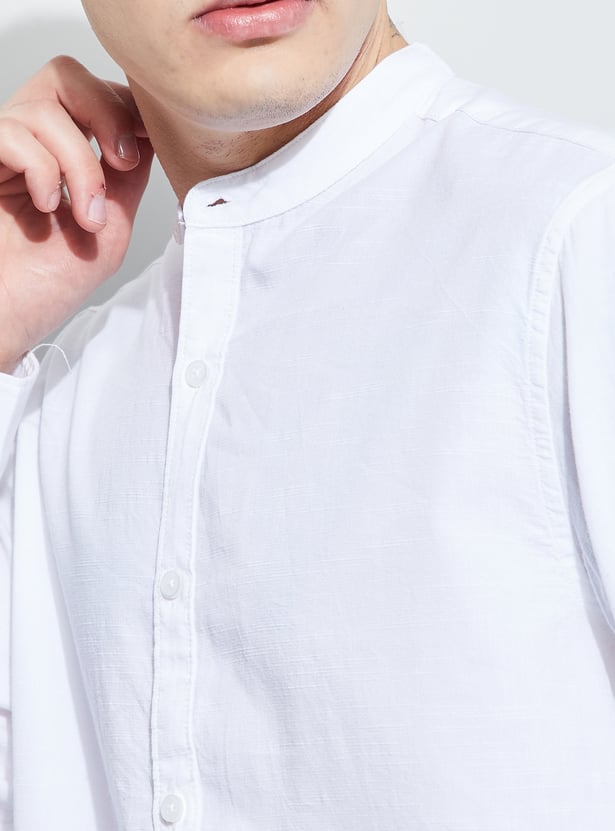 FAME FOREVER Solid Regular Fit Shirt