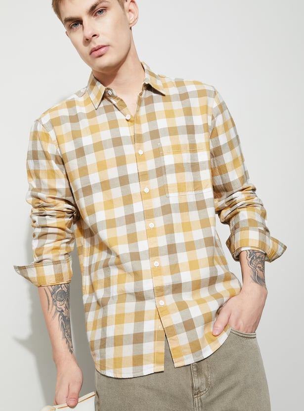 FAME FOREVER Checked Smart Fit Shirt