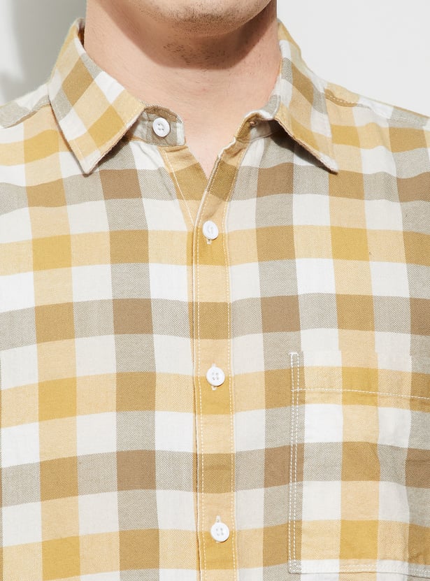 FAME FOREVER Checked Smart Fit Shirt