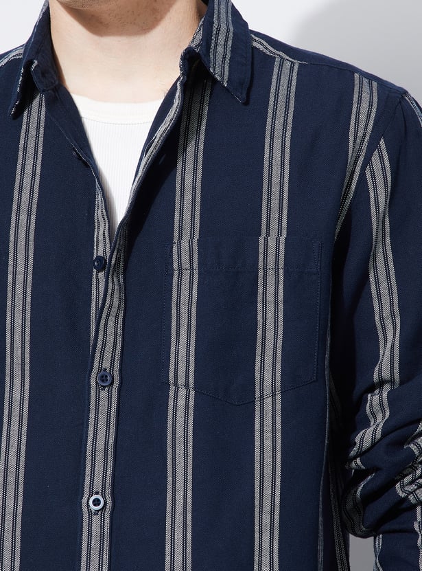 FAME FOREVER Striped Smart Fit Shirt