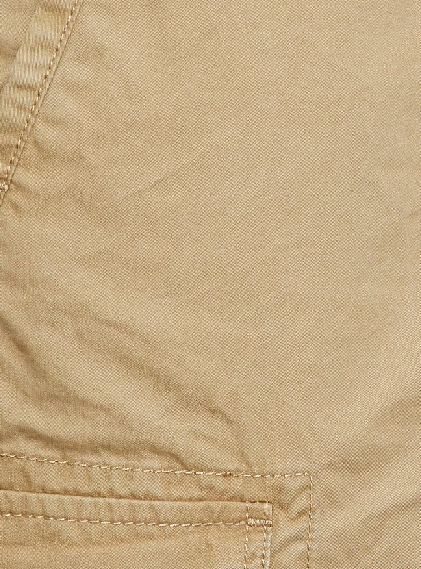 FAME FOREVER Solid Cargo Shorts
