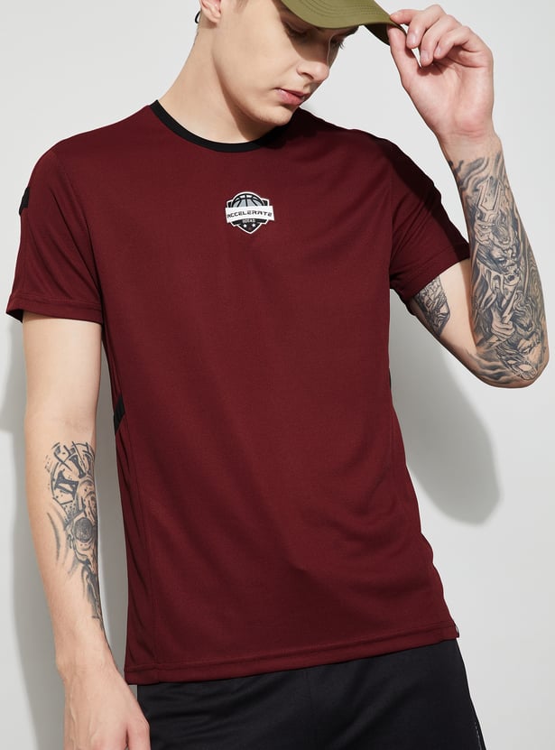 FAME FOREVER ACTIVE Printed Crew Neck T-shirt