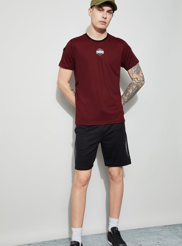 FAME FOREVER ACTIVE Printed Crew Neck T-shirt