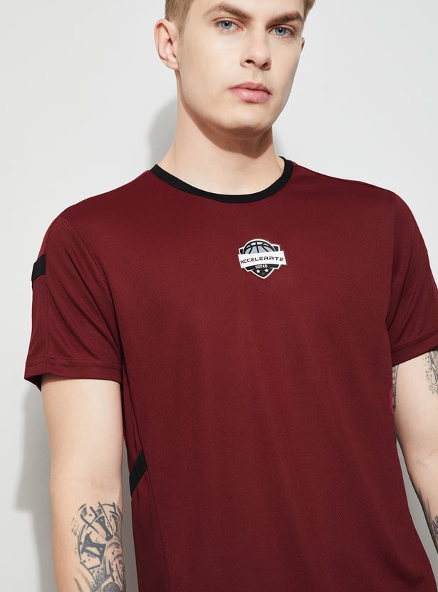 FAME FOREVER ACTIVE Printed Crew Neck T-shirt