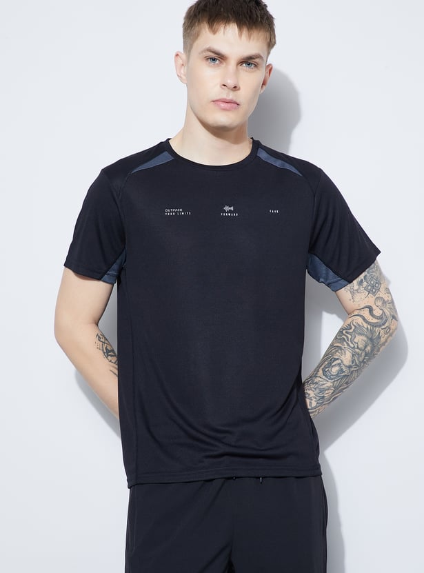 FAME FOREVER ACTIVE Printed Crew Neck T-shirt