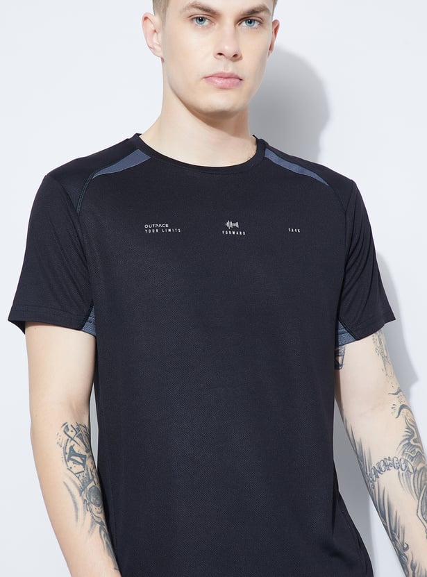 FAME FOREVER ACTIVE Printed Crew Neck T-shirt