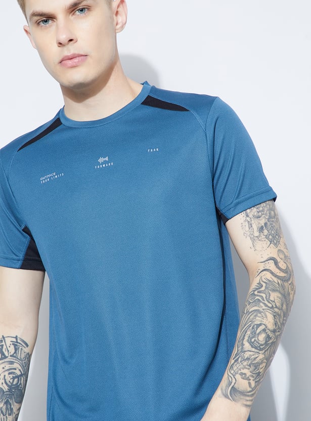 FAME FOREVER ACTIVE Printed Crew Neck T-shirt