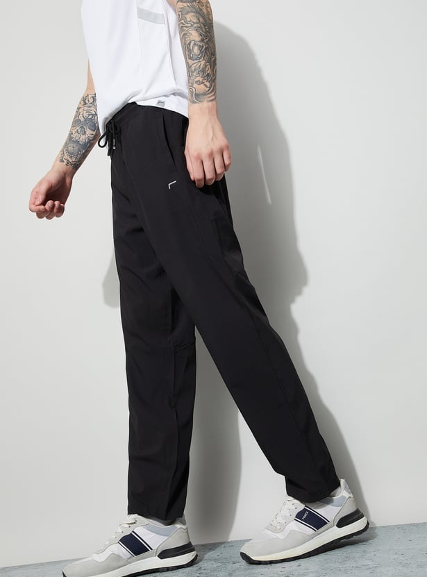 FAME FOREVER Solid Relaxed Track Pants