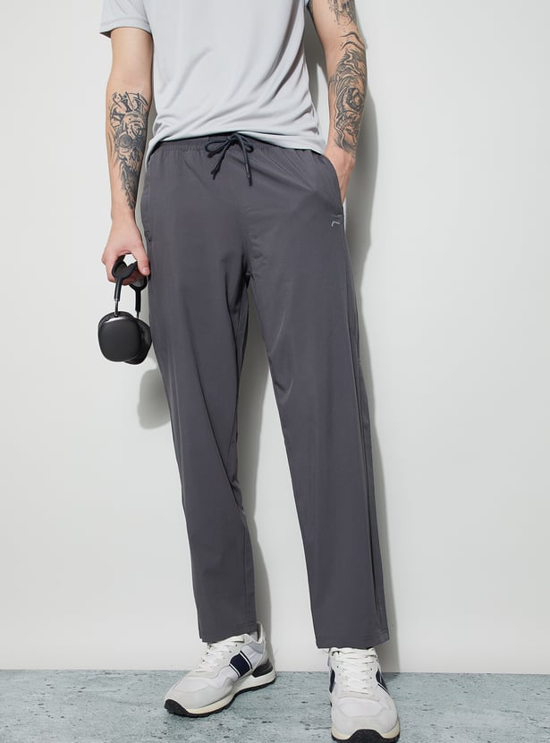 FAME FOREVER Solid Relaxed Track Pants