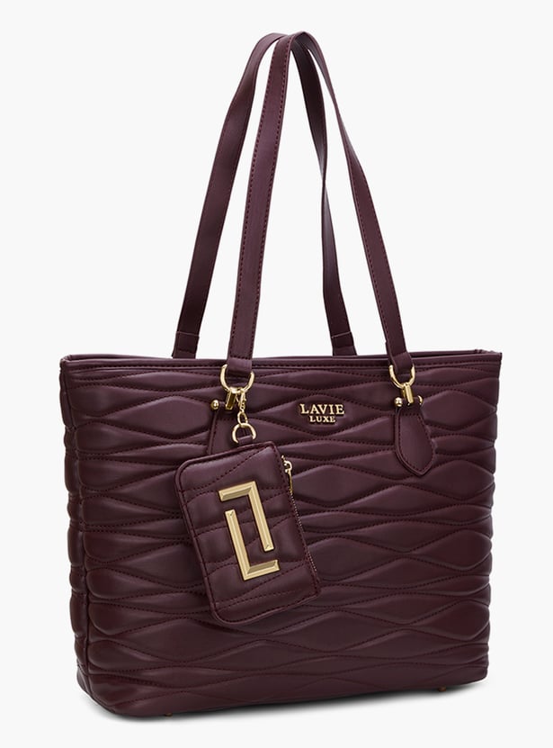 LAVIE LUXE Quilted Laptop Bag