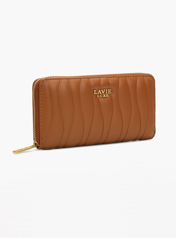 LAVIE LUXE Quilted Zip Around Wallet