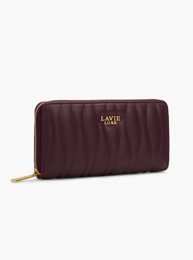 LAVIE LUXE Quilted Zip-Around Wallet