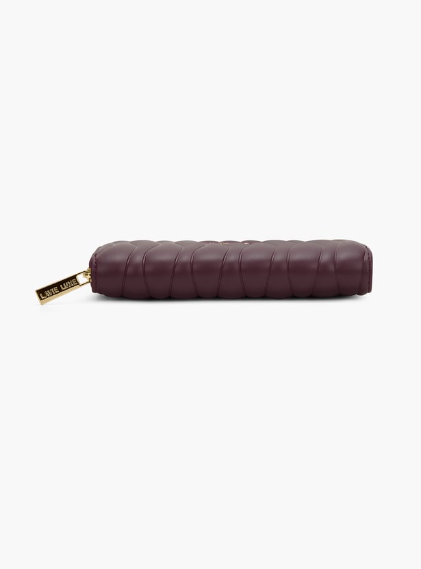 LAVIE LUXE Quilted Zip-Around Wallet