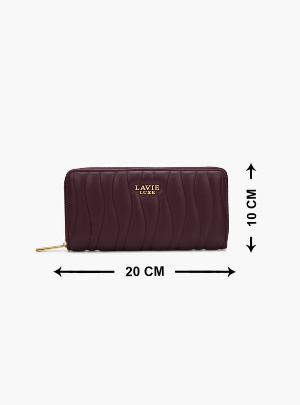 LAVIE LUXE Quilted Zip-Around Wallet