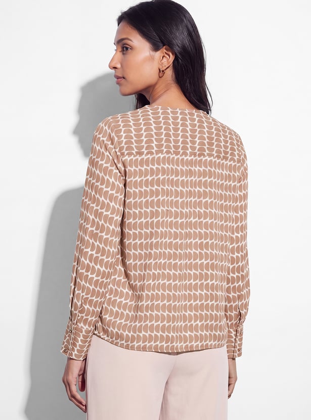 CODE CLASSIC Abstract Print Top