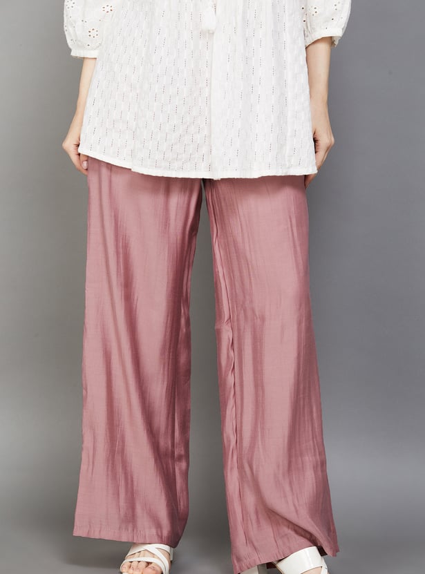 FASHOR Solid Palazzos
