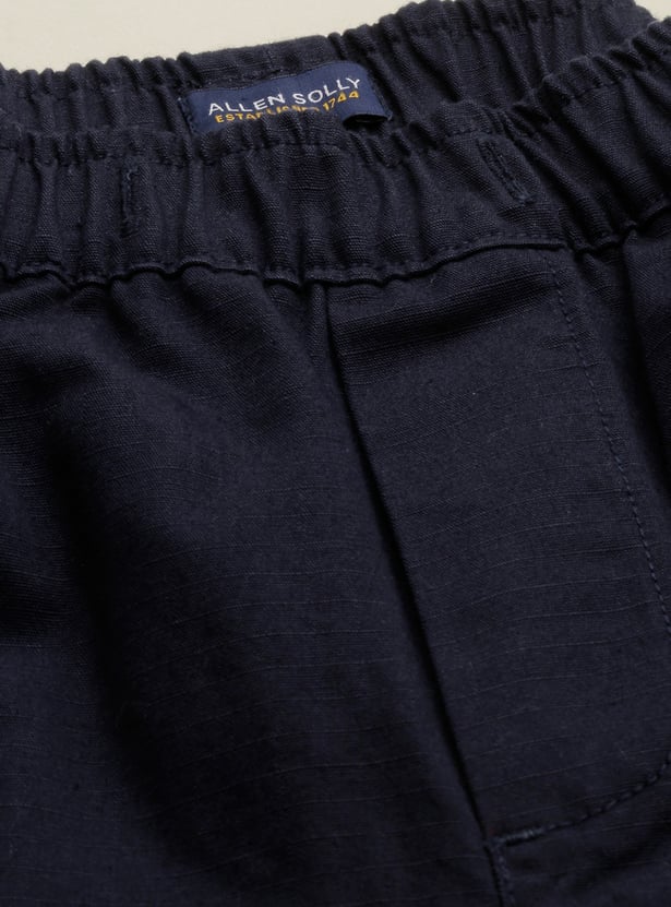 ALLEN SOLLY Boys Solid Cargo Joggers