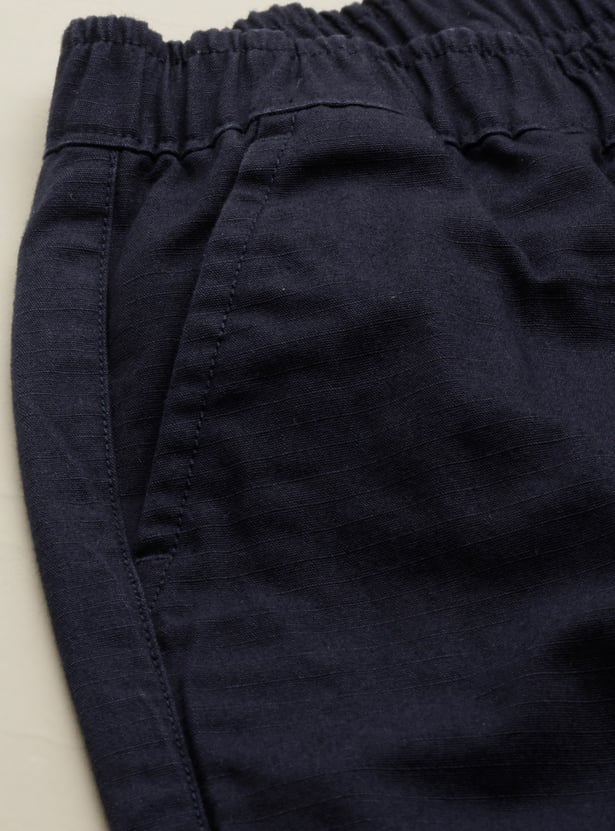 ALLEN SOLLY Boys Solid Cargo Joggers