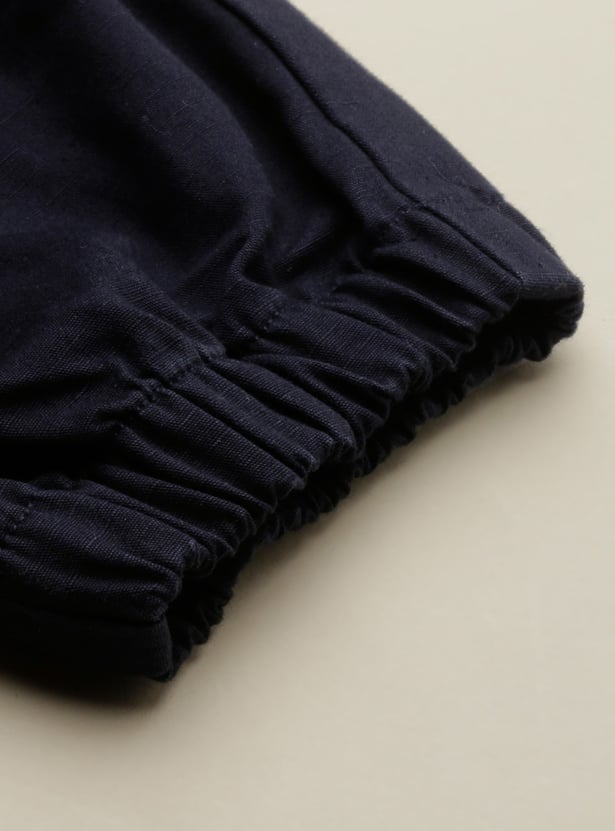 ALLEN SOLLY Boys Solid Cargo Joggers