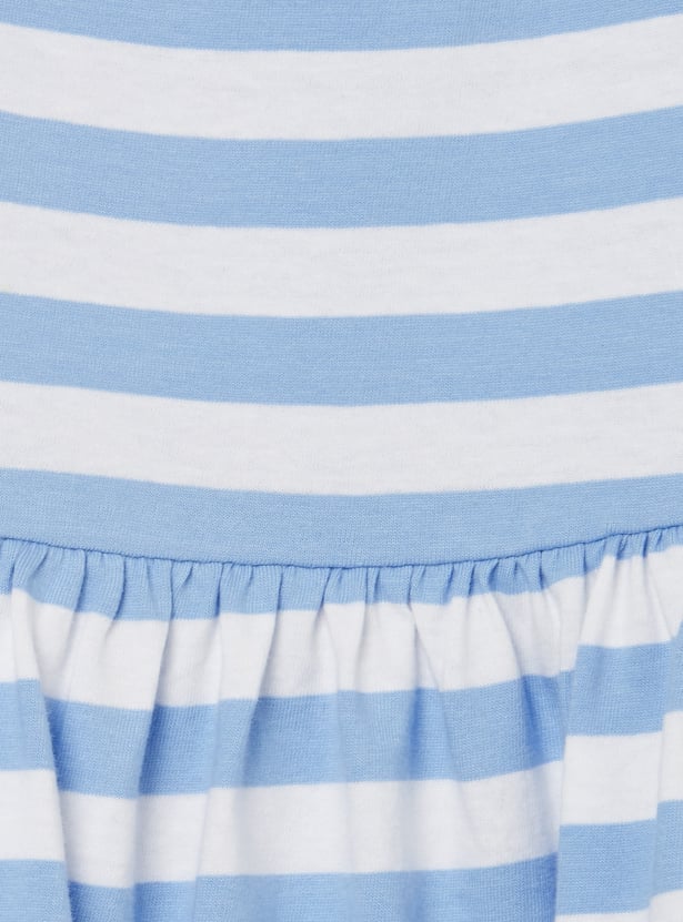 FAME FOREVER Girls Striped A-Line Dress