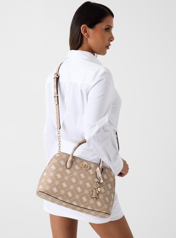 GUESS Emelie Printed Handheld Bag
