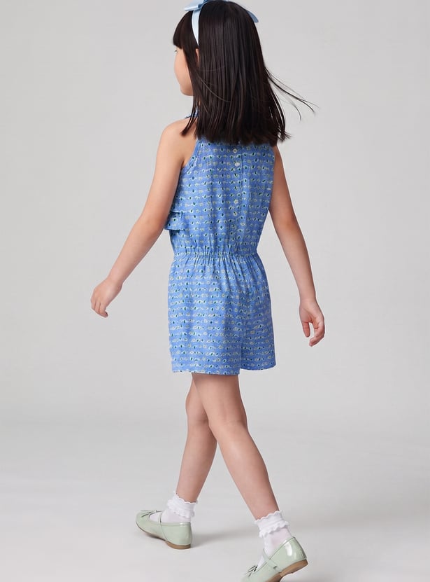 FAME FOREVER Girls Printed Playsuit
