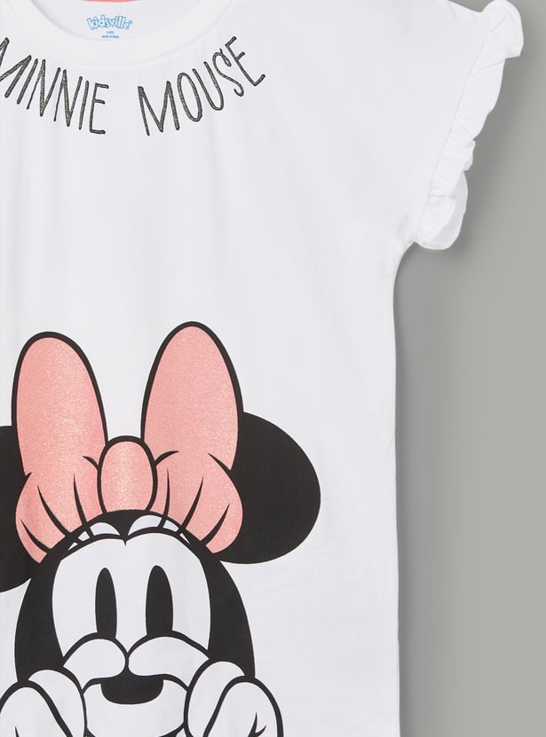 KIDSVILLE Girls Minnie Mouse T-shirt