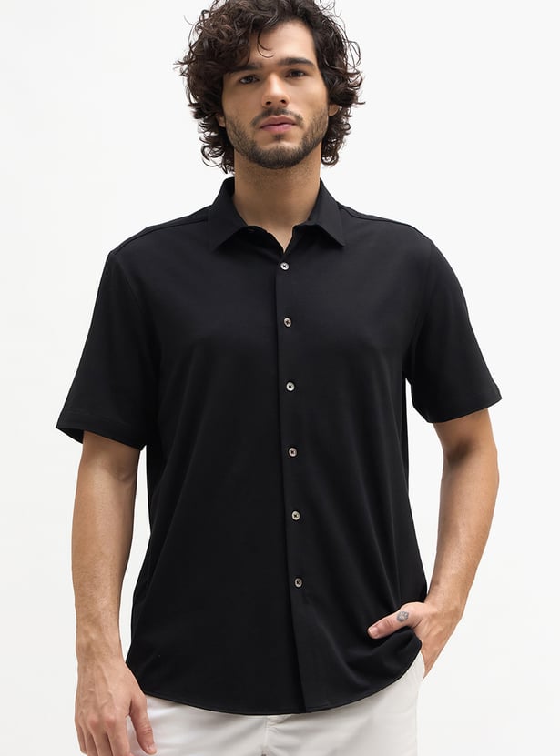 FAHRENHEIT Solid Regular Fit Shirt