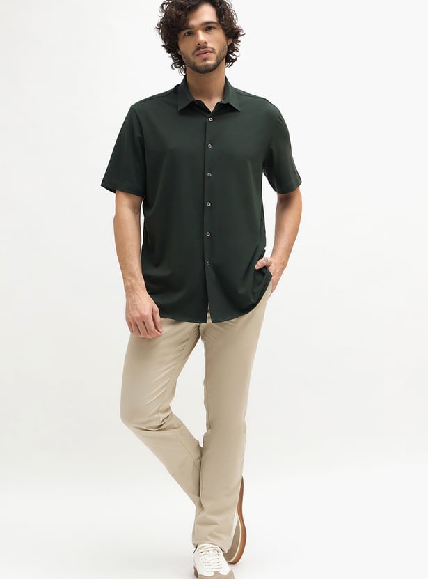 FAHRENHEIT Solid Regular Fit Shirt