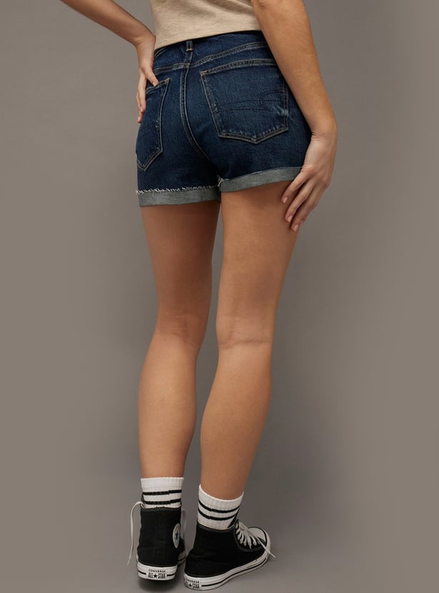 AMERICAN EAGLE Washed Denim Shorts