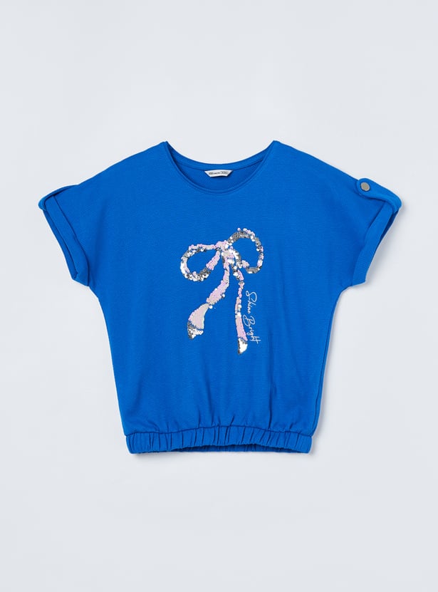FAME FOREVER Girls Embellished Top