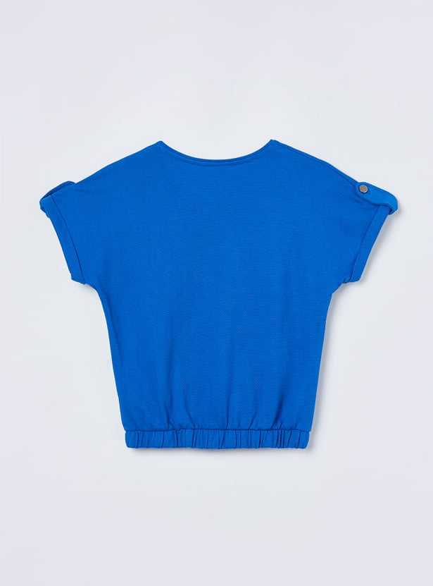 FAME FOREVER Girls Embellished Top