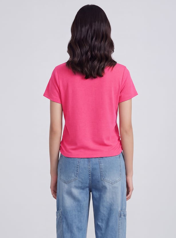 FAME FOREVER Girls Embroidered T-shirt