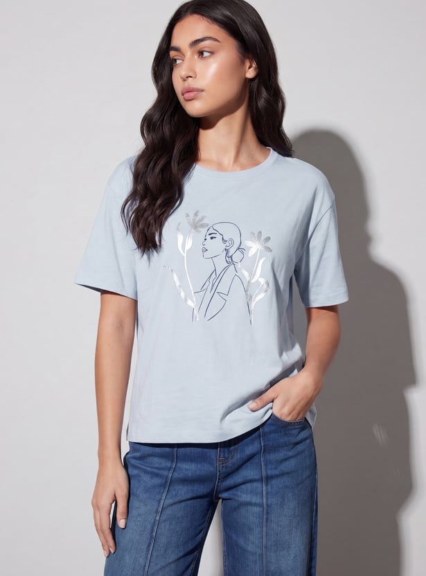 FAME FOREVER Graphic Print T-shirt