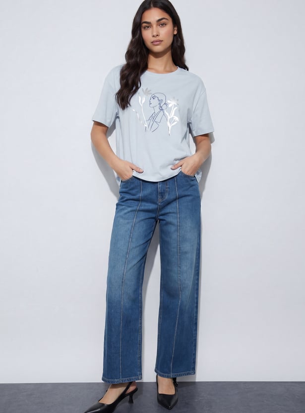FAME FOREVER Graphic Print T-shirt
