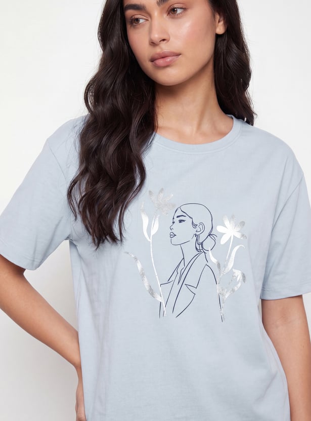 FAME FOREVER Graphic Print T-shirt