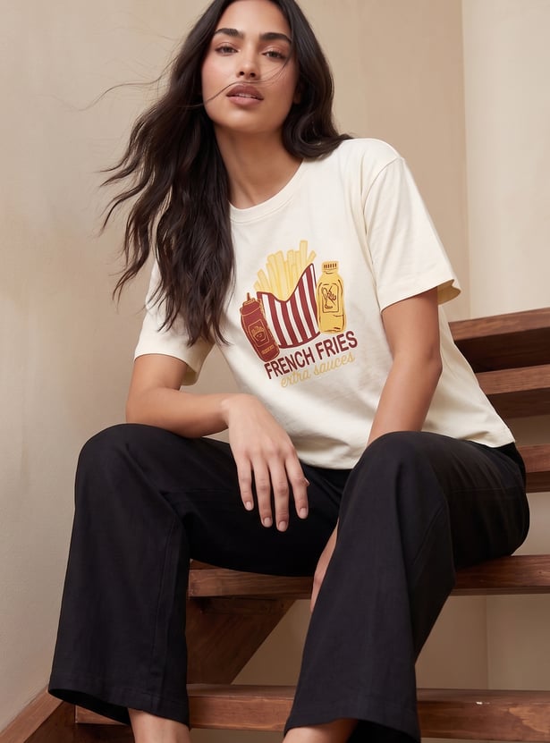 FAME FOREVER Graphic Print T-shirt