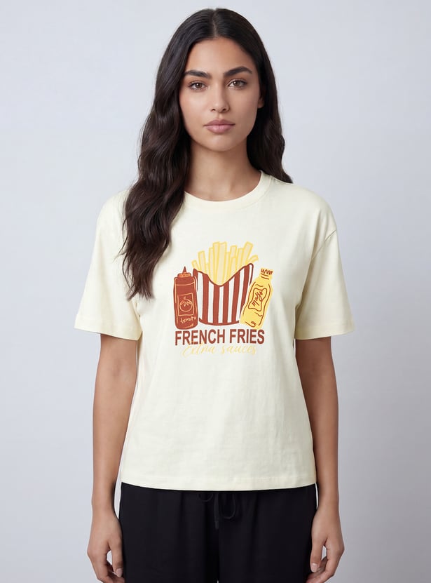 FAME FOREVER Graphic Print T-shirt