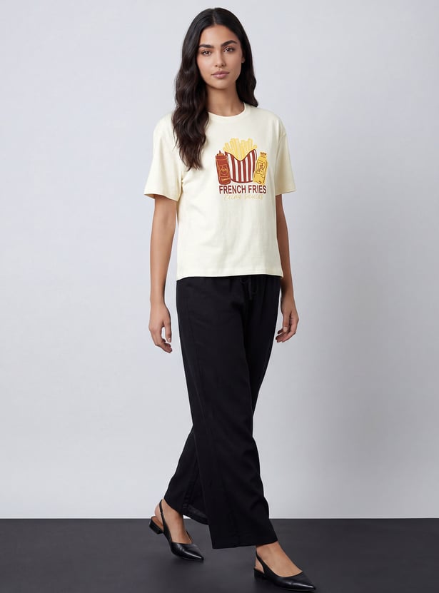 FAME FOREVER Graphic Print T-shirt