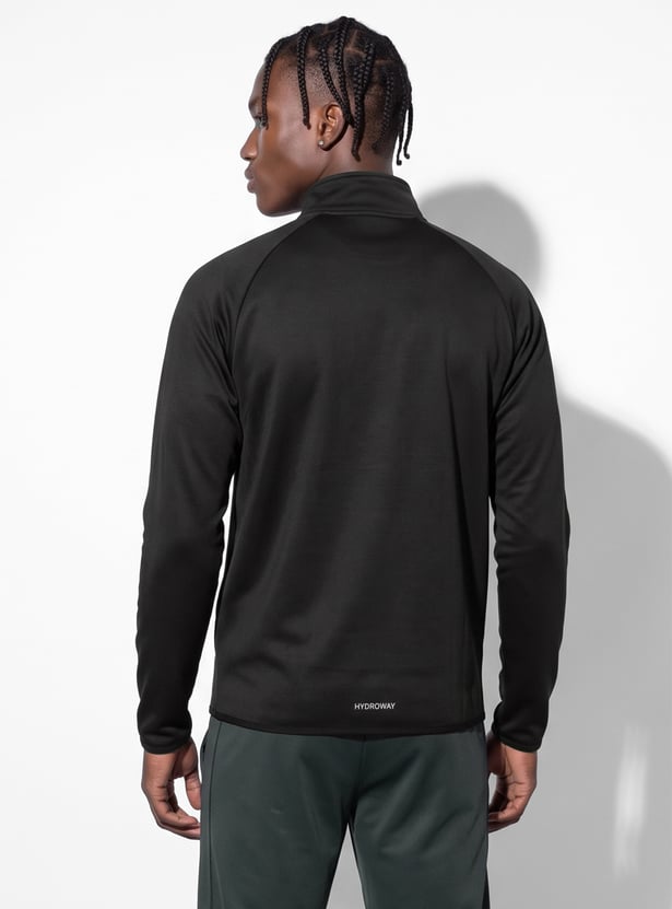 KAPPA Brand Print Zip Through Sweatshirt