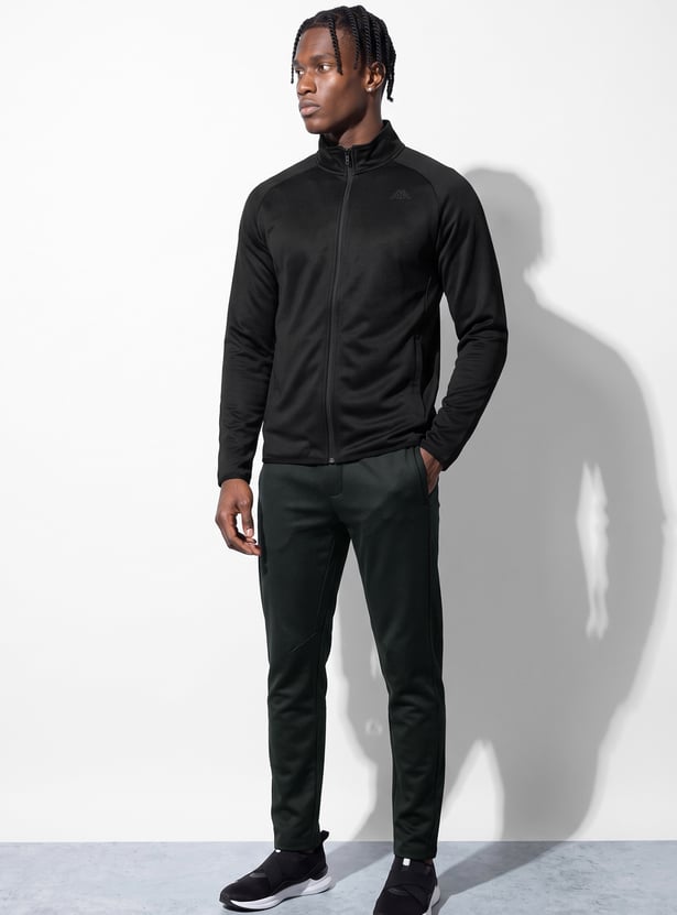 KAPPA Brand Print Zip Through Sweatshirt