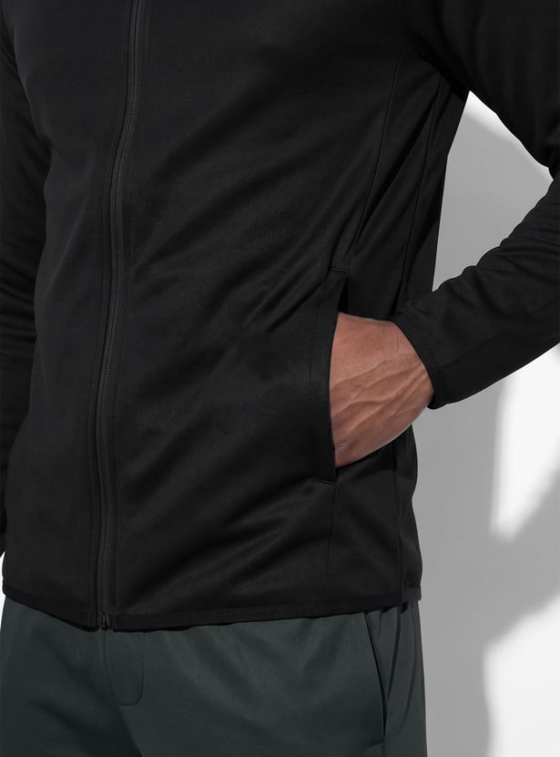 KAPPA Brand Print Zip Through Sweatshirt
