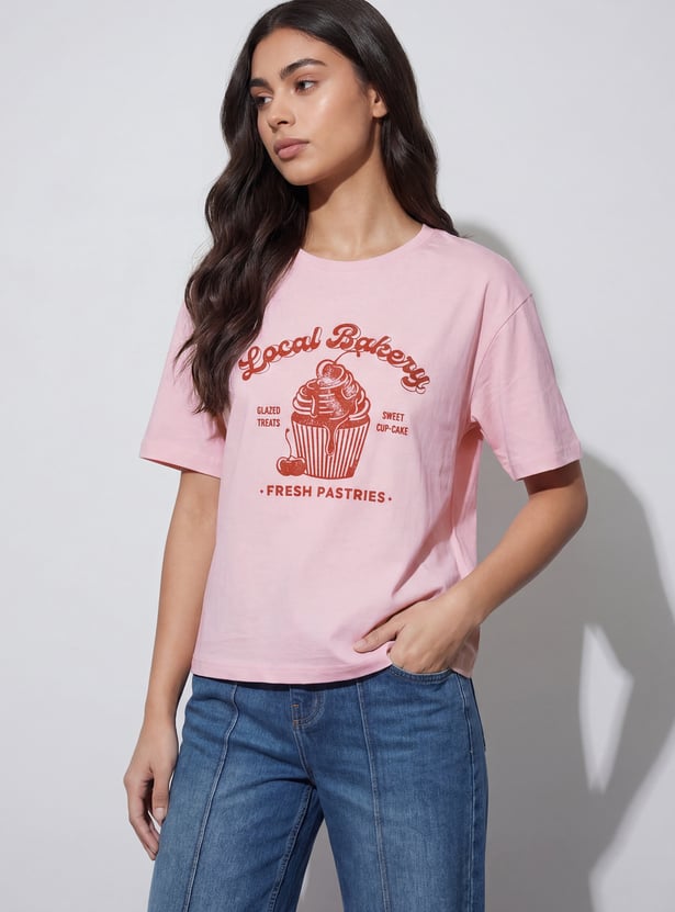FAME FOREVER Graphic Print T-shirt