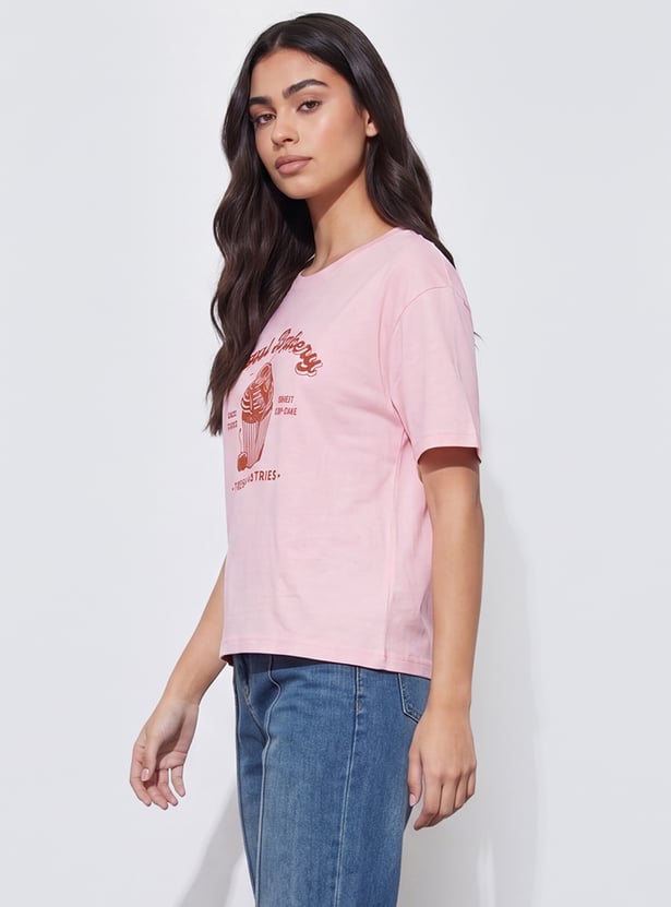 FAME FOREVER Graphic Print T-shirt