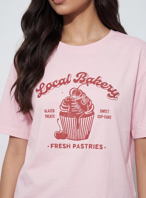 FAME FOREVER Graphic Print T-shirt