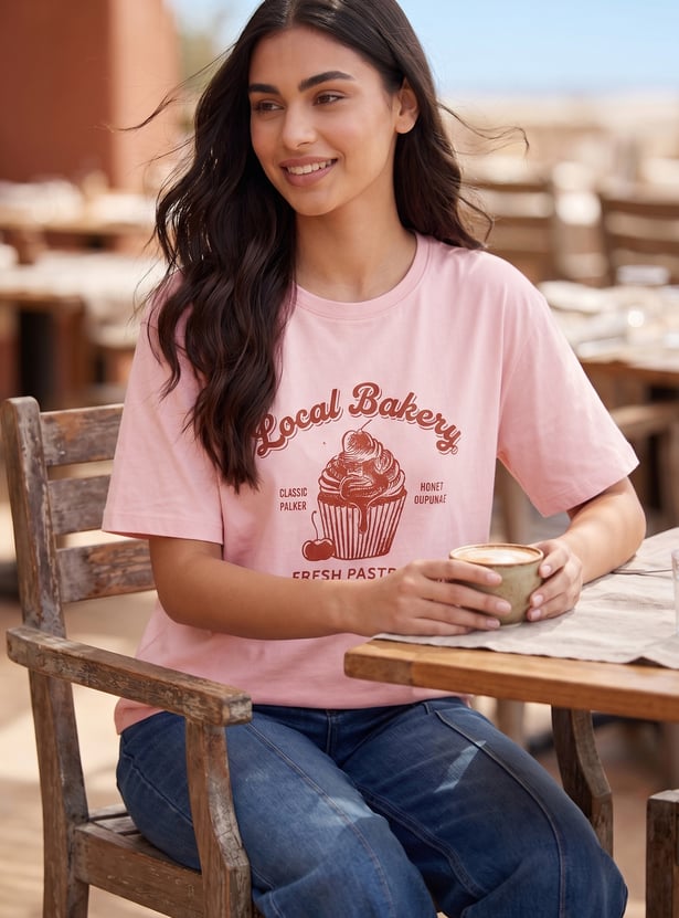 FAME FOREVER Graphic Print T-shirt