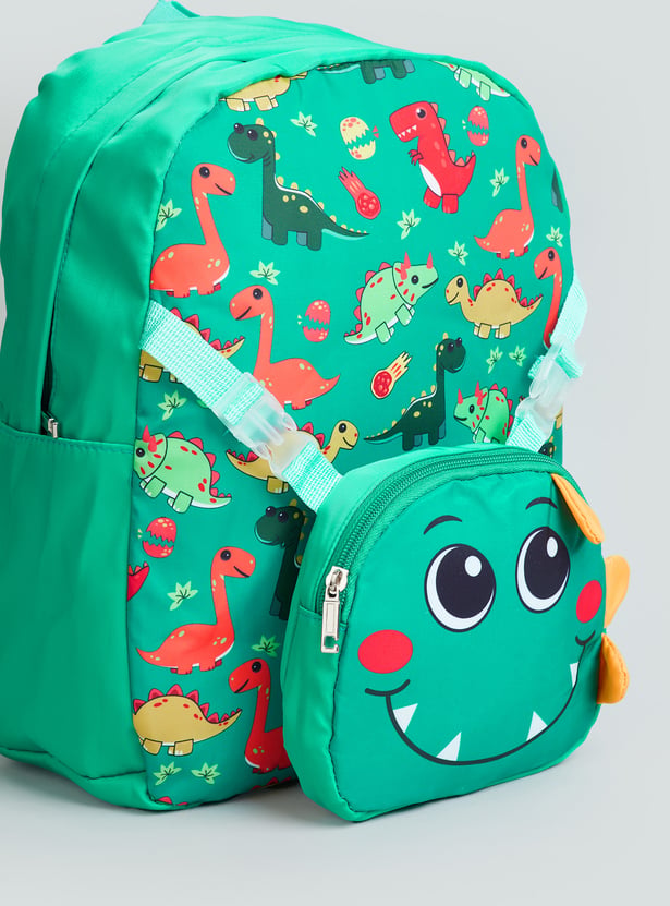 GINGER Girls Dinosaur Print Backpack