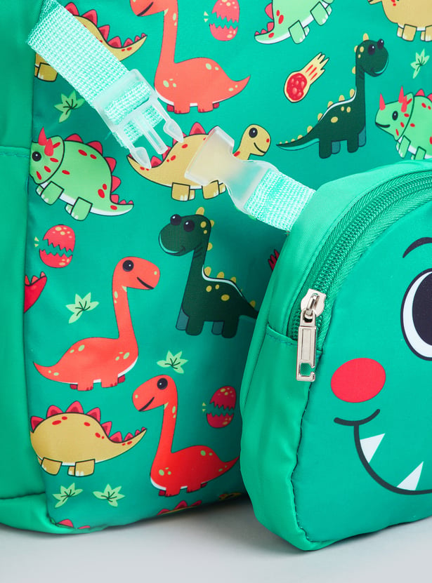 GINGER Girls Dinosaur Print Backpack